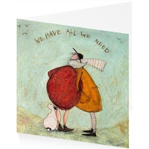 Kunstkort 160x155mm, Sam Toft,  We have all we need