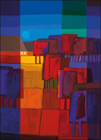 Dobbelt kort, 12x17, Ton Schulten, Verborgen
