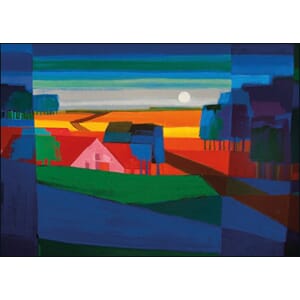 Dobbelt kort, 12x17, Ton Schulten, Door de velden