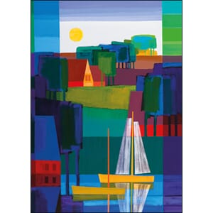 Dobbelt kort, 12x17, Ton Schulten, In rustig vaarwater