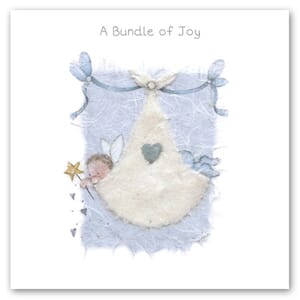 Kort 15x15cm Berni Parker Bundle of Joy blå