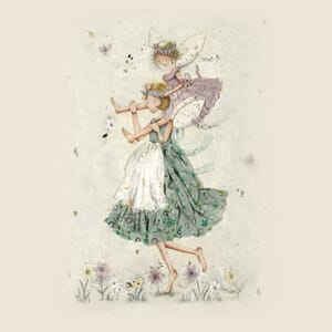 Doble kort 150x150mm, "Whispers on Wings",