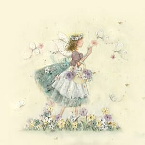 Doble kort 150x150mm, "Whispers on Wings",