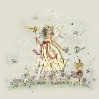 Doble kort 150x150mm, "Whispers on Wings",