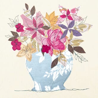 Doble kort 159x159, Claire, Blue Vase