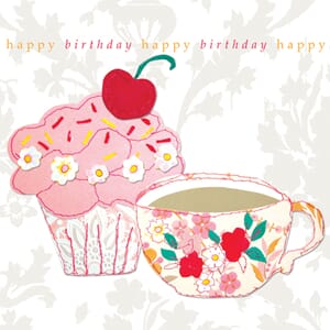 Doble kort 159x159, Claire, Afternoon Tea