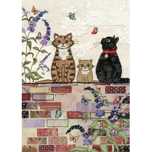 Doble kort 167x118, Amy`s Cards, Cats on a Wall