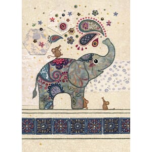 Doble kort 167x118, Amy`s Cards, Elephant Splash