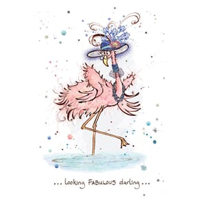 Kort 167x118, BUG ART, Animal Splats, Flamingo