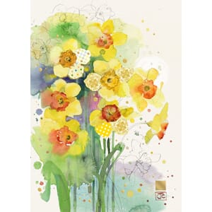 Dobbelt kort 167x118, Collage, Daffodils