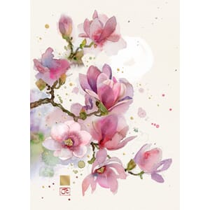 Dobbelt kort 167x118, Collage, Pink Magnolia