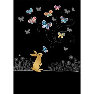 Doble kort 167x118 BUG ART, Jewels, Rabbit Butterflies