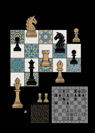 Doble kort 167x118  Jewels, Chess