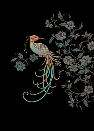 Kort BUG ART,Jewels "Bird of Paradise"