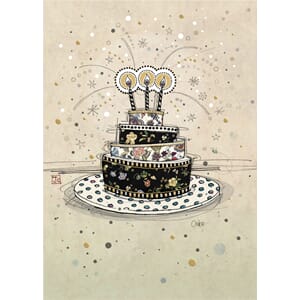 Kort 167x118, Paper & Foil, Birthday Cake