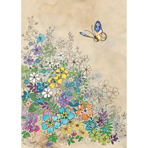 Kort 167x118, Paper & Foil, Garden Butterfly