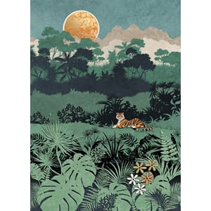 Kort 167x118, Scenic, Tiger Jungle