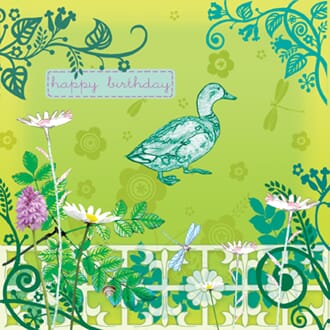 Doble kort, 140x140, Lemongrass, Jade Garden