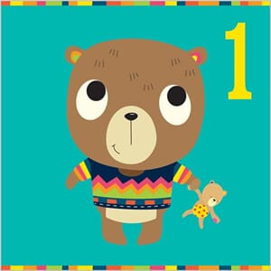 Kort 140x140, Piece of Cake, Humphry Bear - 1 år