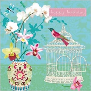 Doble kort, 140x140, Lemongrass, Orchid House