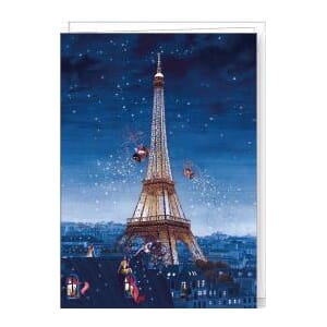 Kort 13x17cm, Marie-Anne Foucart, Eiffeltårnet, natt
