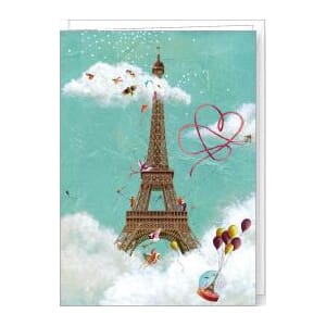 Kort 13x17cm, Marie-Anne Foucart, Eiffeltårnet, dag