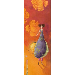 Doble kort 110x310mm, Boissonnard, oransje, m/lykt