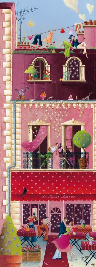 Doble kort 110x310mm, Foucart, husfasade