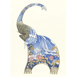 Dobbelt kort 175x125, DM Collection, elefant