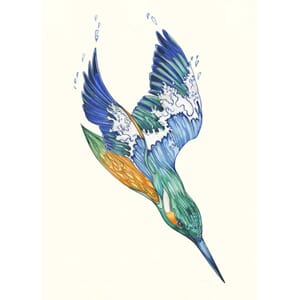 Dobbelt kort 175x125, DM Collection, isfugl