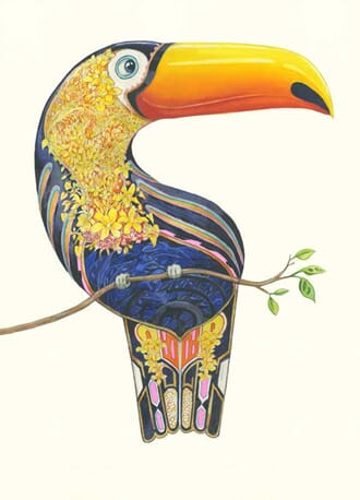 Kort 175x125 DM Collection toucan
