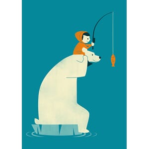 Dobbelt kort 12x17, Jay Fleck, Dinner for Two