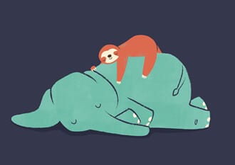 Dobbelt kort 12x17, Jay Fleck, Snooze