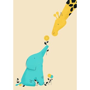 Dobbelt kort 12x17, Jay Fleck, Baby Elephant