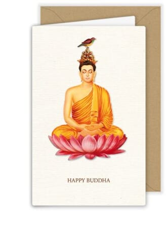 Dobbelt kort 85x134, Tausendschøn Vintage, Happy Buddha