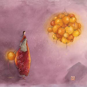 Kvadr.kunstkort, Boissonnard, enk.m/konv