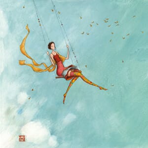 Kvadr.kunstkort, Boissonnard, enk.m/konv