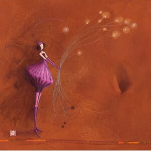 Kvadr.kunstkort, Boissonnard, enk.m/konv