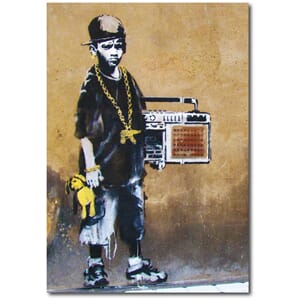 Doble kort 120x170mm, BANKSY, B Boy With Teddy