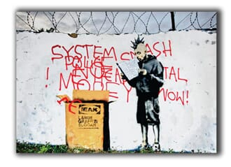 Doble kort 120x170mm, BANKSY, IKEA Punk