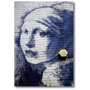 Doble kort 120x170mm, BANKSY, The Girl with the pierced Eard