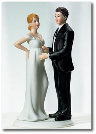 Doble kort 120x170mm, Caketoppers, Pregnant