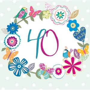 Anledningskort 140x140, 40 år