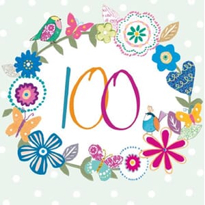 Anledningskort 140x140,100 år