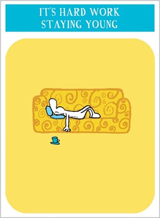 Kort, Harolds Planet 170x125, It's hard work staying young