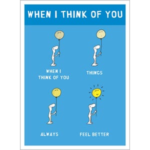 Kort, Harolds Planet 170x125, When I think of you