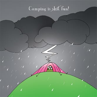 Kort 140x140, Harolds Planet, Camping
