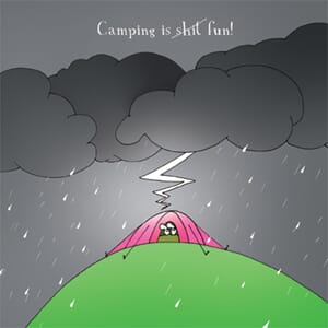 Kort 140x140, Harolds Planet, Camping