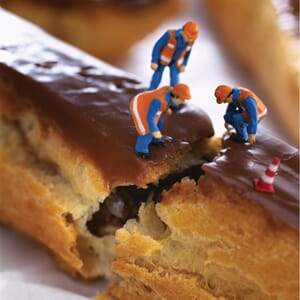 Doble kort med småfigurer MINIMIAM, 155x155, Eclair repair