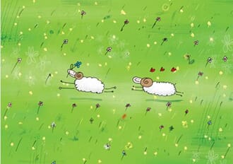 Doble kort "Ilustris" C6, 2 sauer